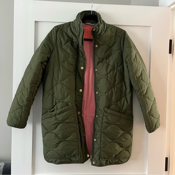 J. Crew Jackets & Blazers - J. Crew Olive Green Quilted Puffer Jacket